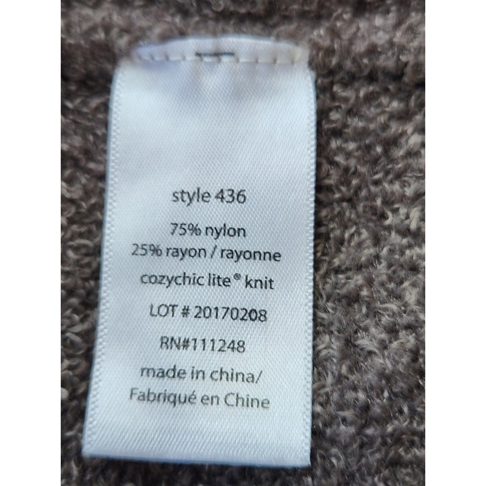 Barefoot Dreams Cardigan Womens S/M Brown CozyChic Lite Open Front Wrap Lounge - Picture 16 of 16
